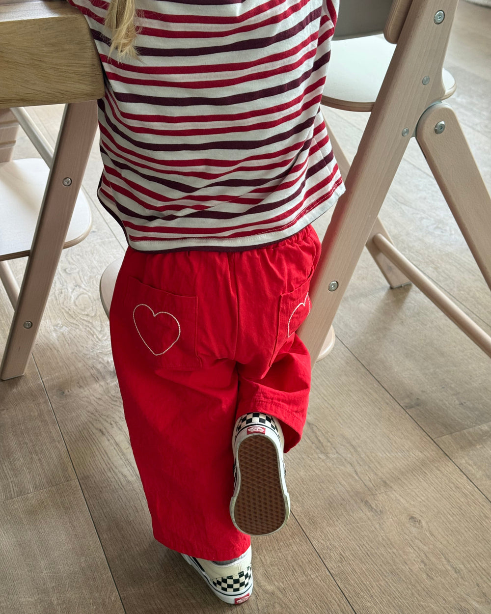 Olivia Heart Jeans Red