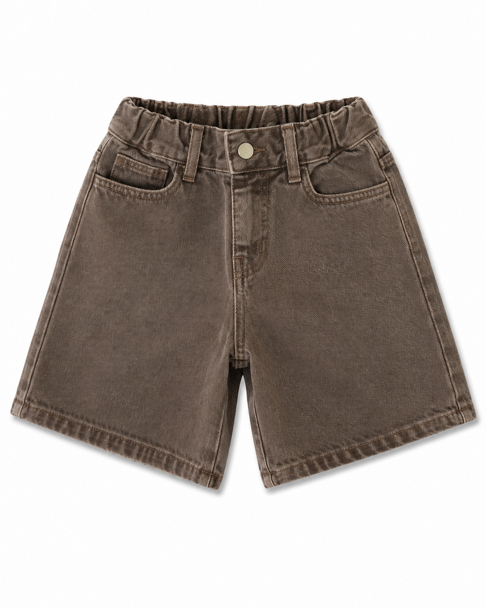 Paris Denim Shorts Brown