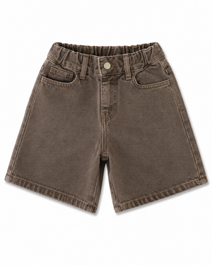 Paris Denim Shorts Brown