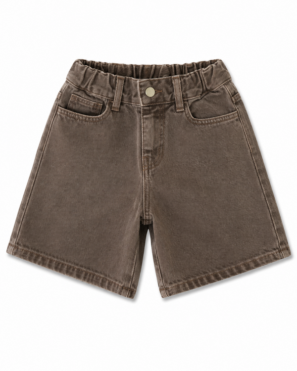 Paris Denim Shorts Brown