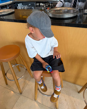Lejan One Kids - Camel/Electric Blue