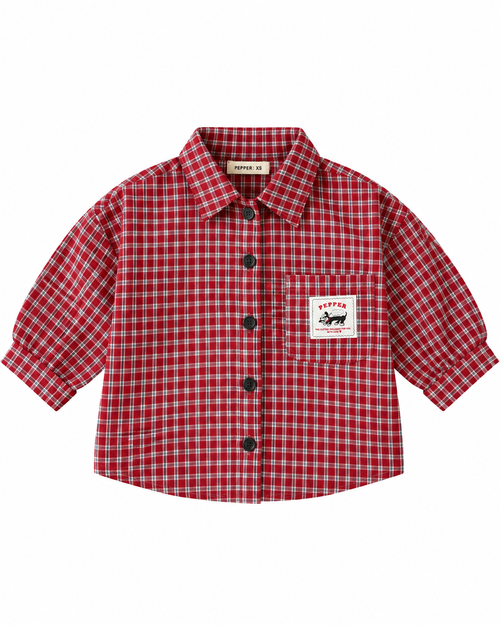 Luke Checkered Shirt Red