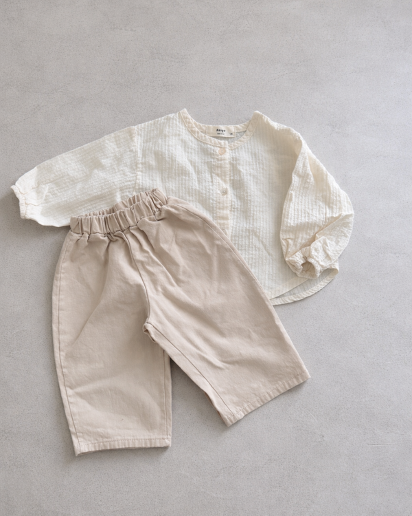 Ellie Shirt Ecru - Bebe