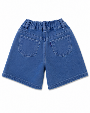 Paris Denim Shorts Purple