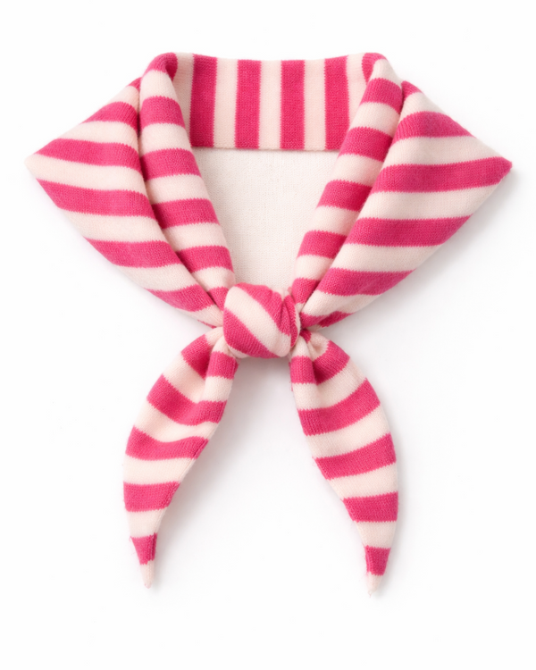 Gestreepte sjaaltje roze