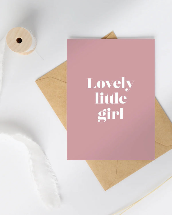 Lovely little girl card (A5)