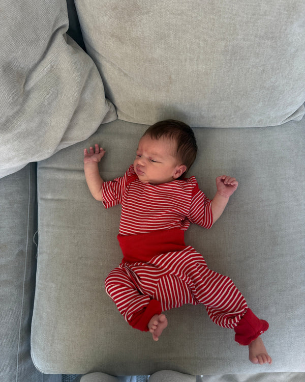 Leggings Striped - Red