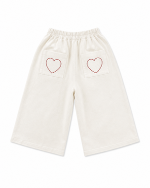 Olivia Heart Jeans White