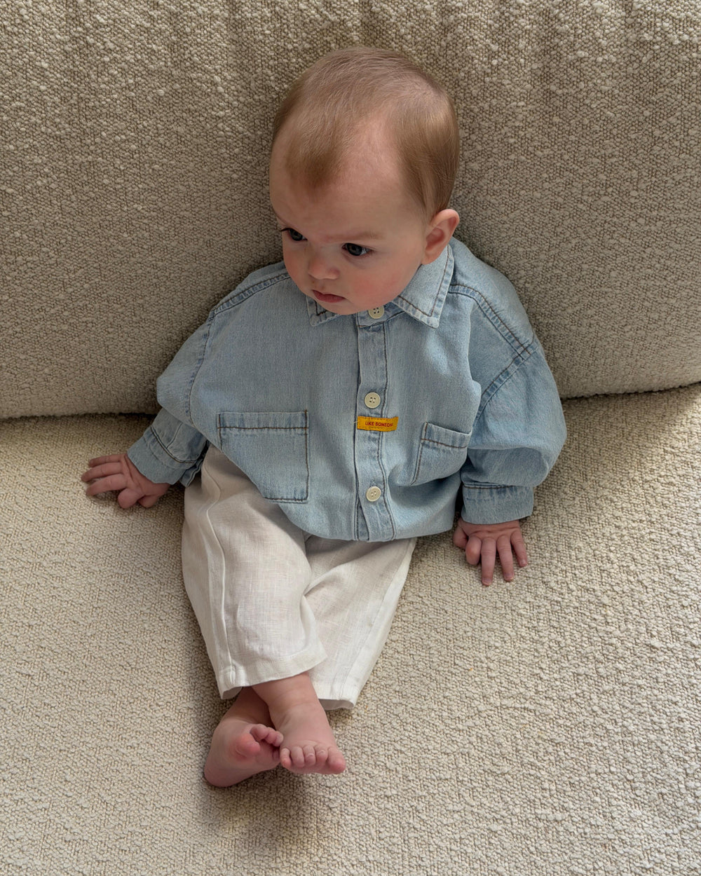 Lily Denim Blouse - Bebe