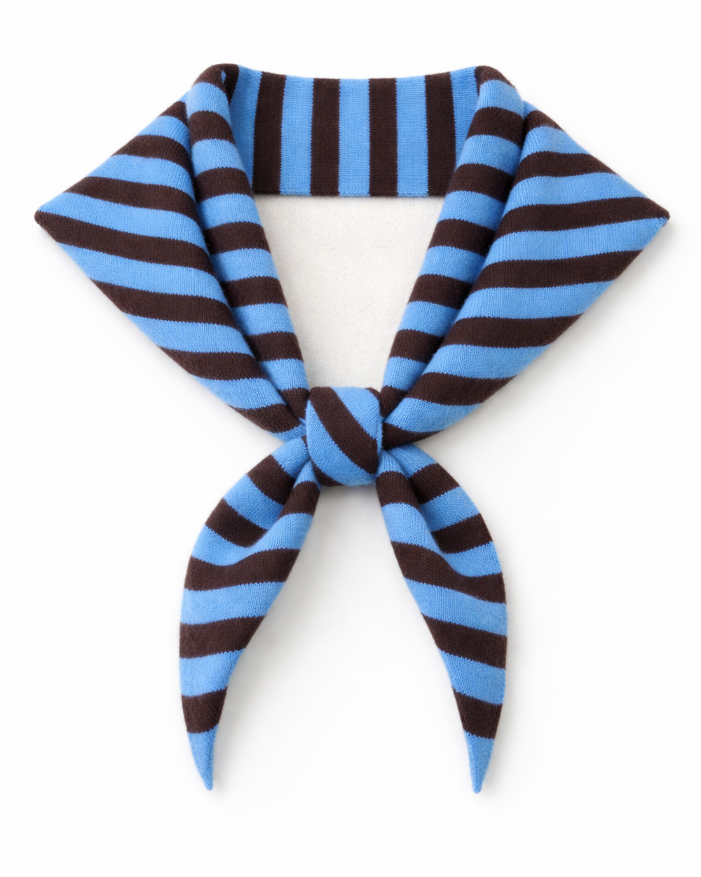Striped Scarf Blue/Brown