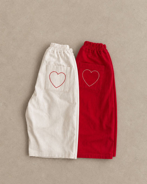 Olivia Heart Jeans White