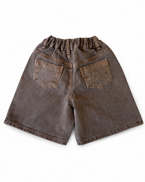 Paris Denim Shorts Brown