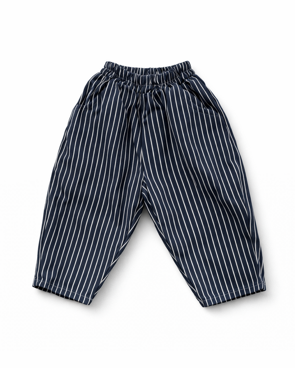 Lucie gestreepte jeans blauw
