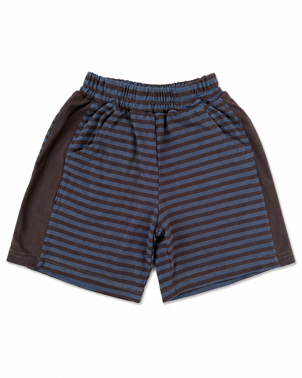 Axel Striped Shorts Brown