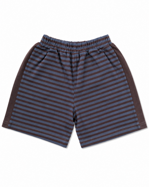 Axel Striped Shorts Brown