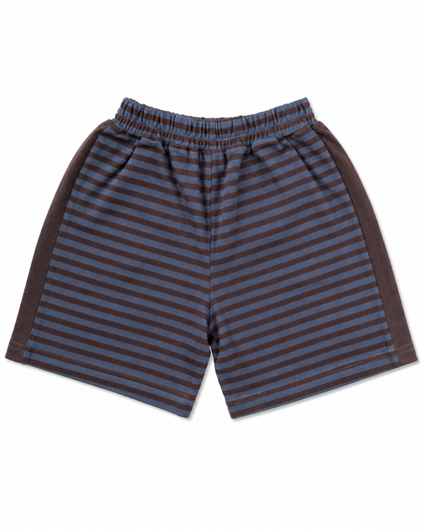 Axel Striped Shorts Brown