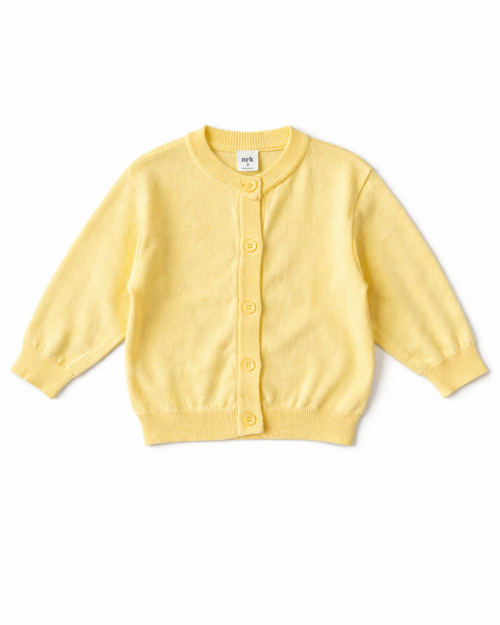 June Cardigan Yellow