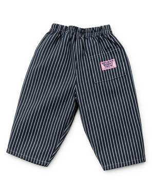 Lucie gestreepte jeans blauw
