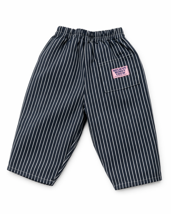 Lucie gestreepte jeans blauw