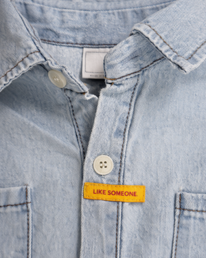 Lily Denim Blouse - Bebe