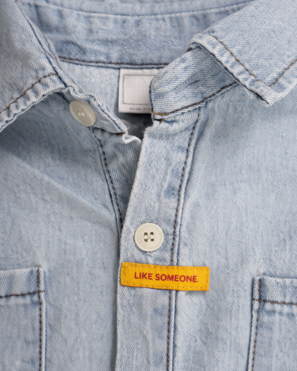 Lily Denim Blouse - Bebe