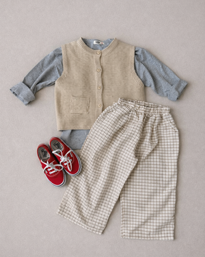 Sofie Blocked Pants Beige