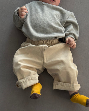 Lennon Sweater Romper Grey - Bebe
