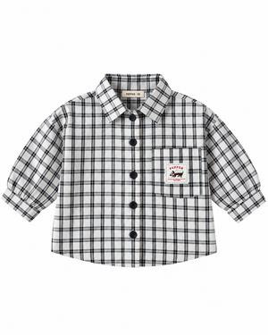 Luke Checkered Shirt White
