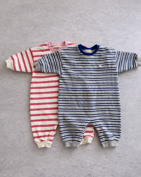 Billy Romper Striped Blue - Bebe