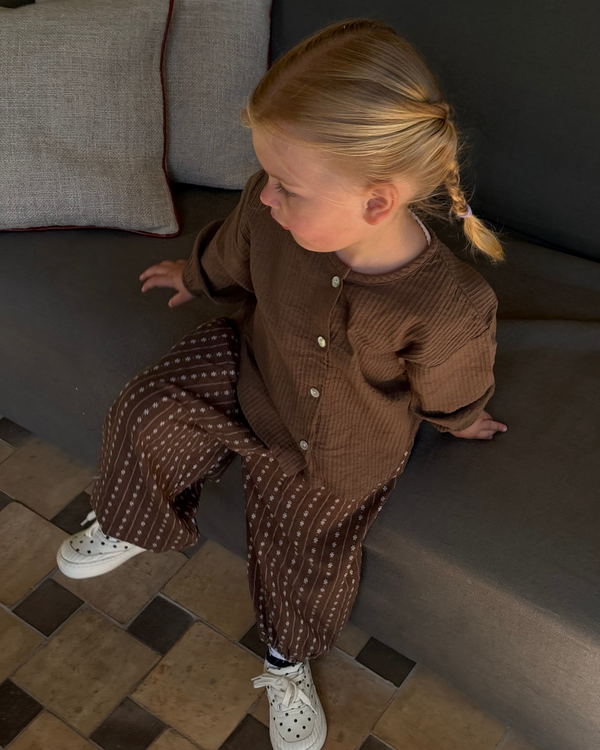 Ellie Blouse Bruin - Bebe