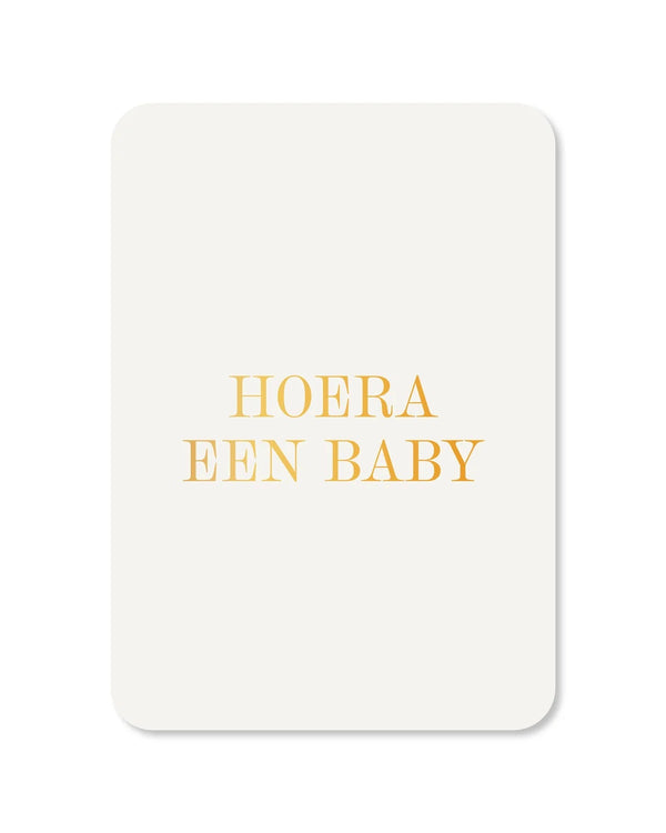 Hoera een baby card (A5)