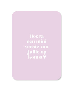 Hoera een mini versie card (A5)