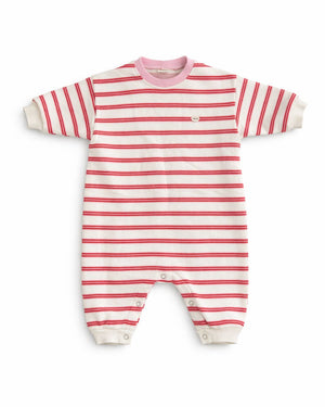 Billie Romper Striped Red - Bebe
