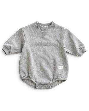 Lennon Sweater Romper Grey - Bebe