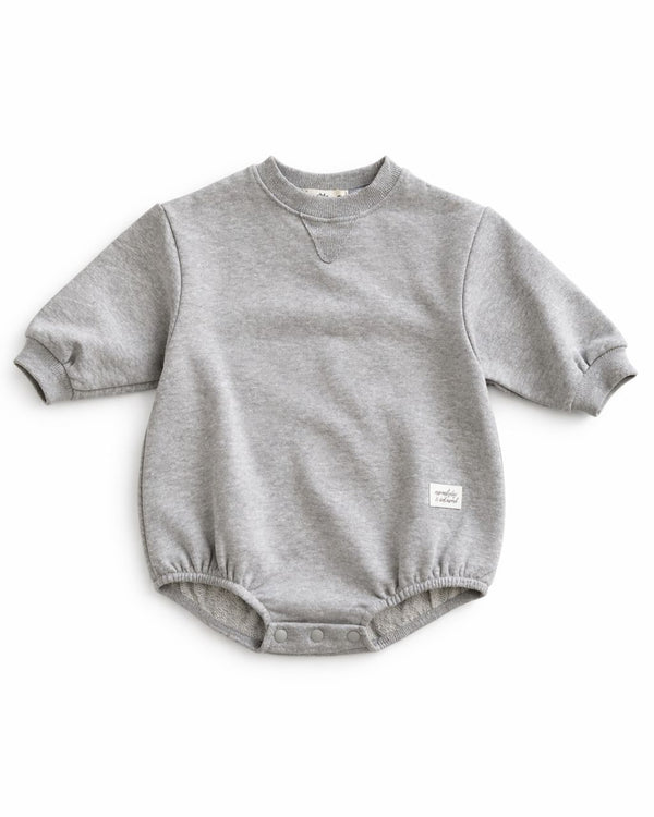 Lennon Sweater Romper Grey - Bebe