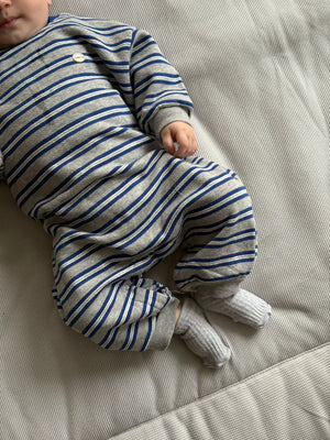Billy Romper Striped Blue - Bebe