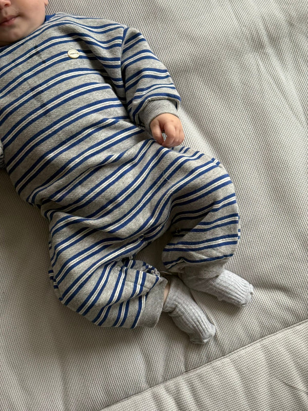 Billy Romper Striped Blue - Bebe