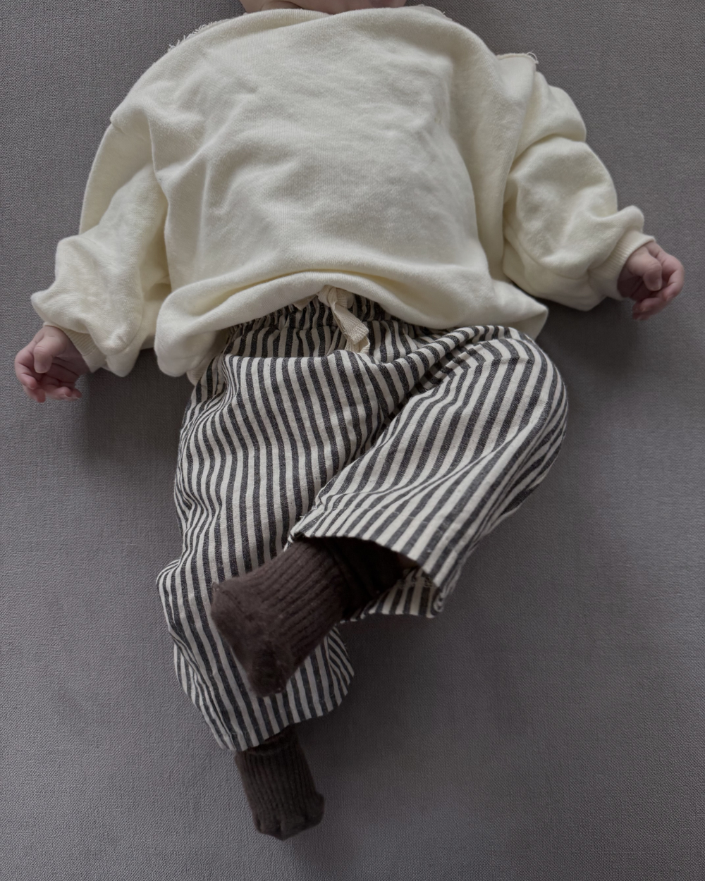 Lolo Striped Pants Grey