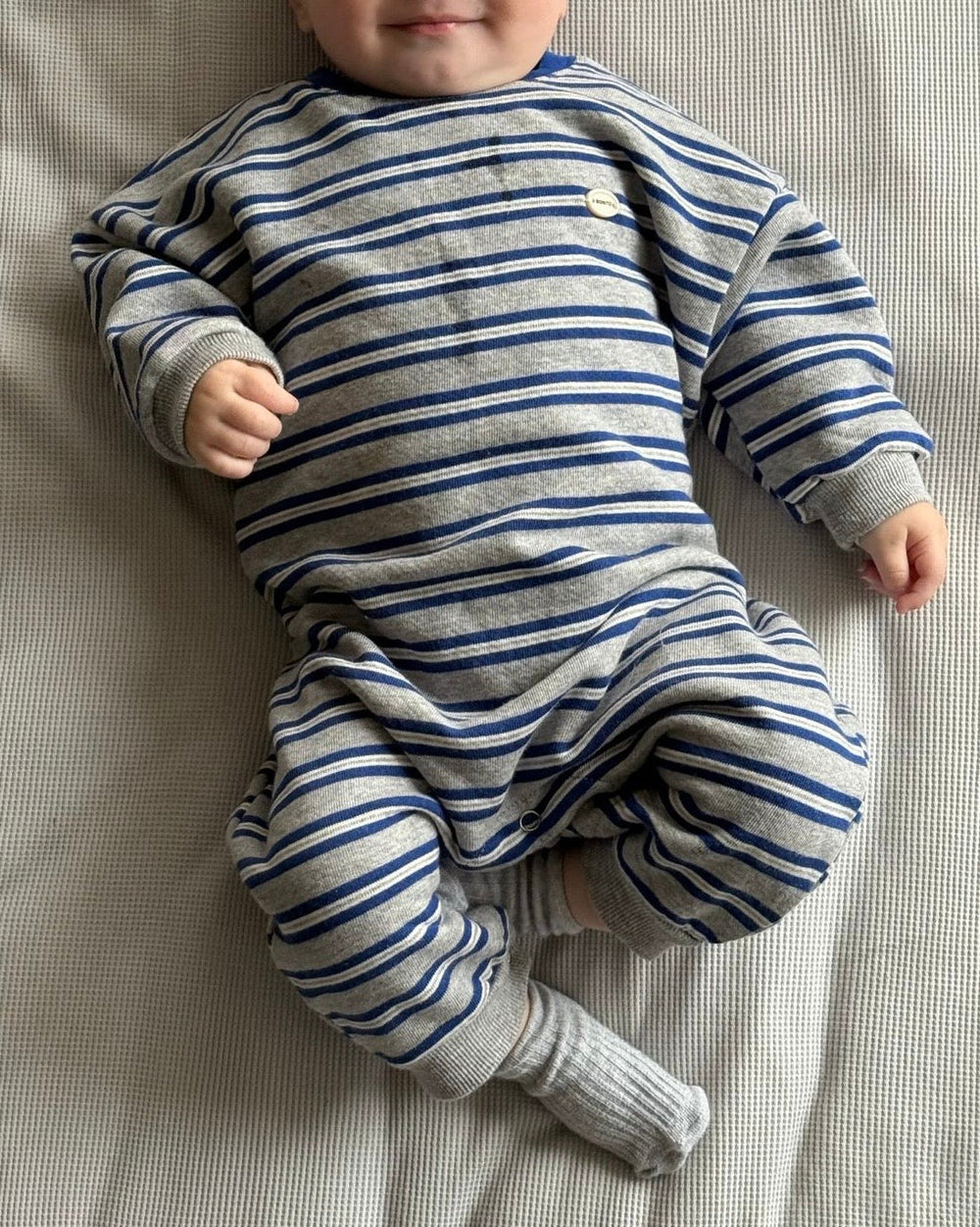 Billy Romper Gestreepte Blauw - Bebe